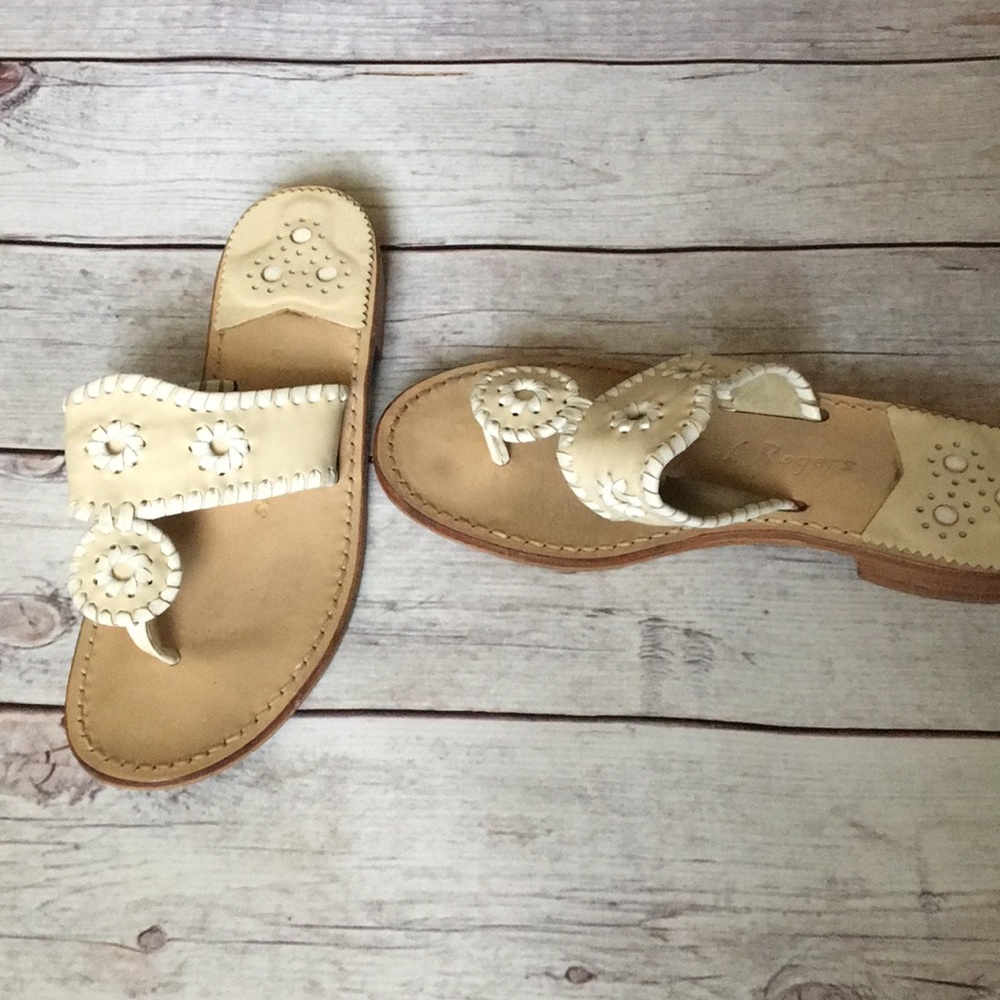 Cream/White Jack Rogers